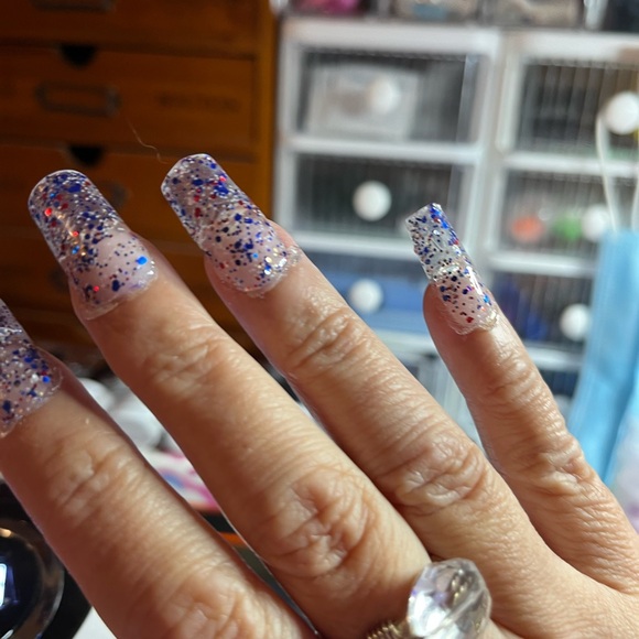 Handmade gel press on nails “Independence Day” - Picture 2 of 5